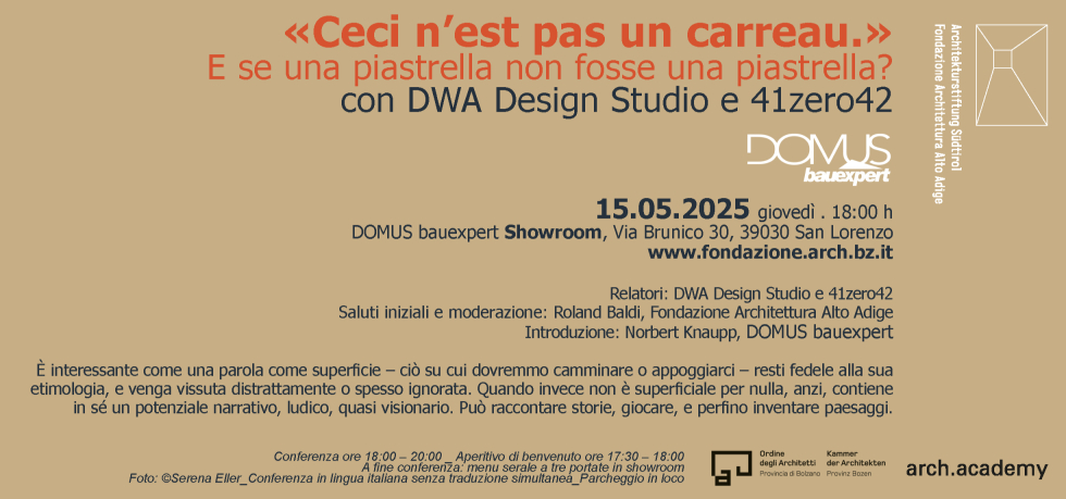 save the date! 15.05.2025
