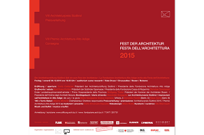VIII Premio Architettura Alto Adige. Consegna
