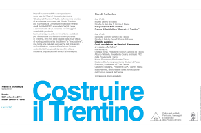 Costruire il Trentino