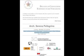 Arch. Serena Pellegrino BELLEZZA IN COSTITUZIONE