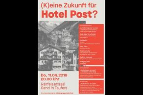  (K)eine Zukunft für Hotel Post? - Podiumsdiskussion und Ausstellung
